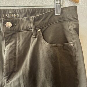 White House Black Market - Dark Olive Green Skinny Jeans
